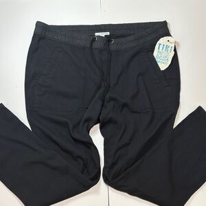Standard James Perse 4 Black Soft Drape Utility Pant NWOT Womens L-XL